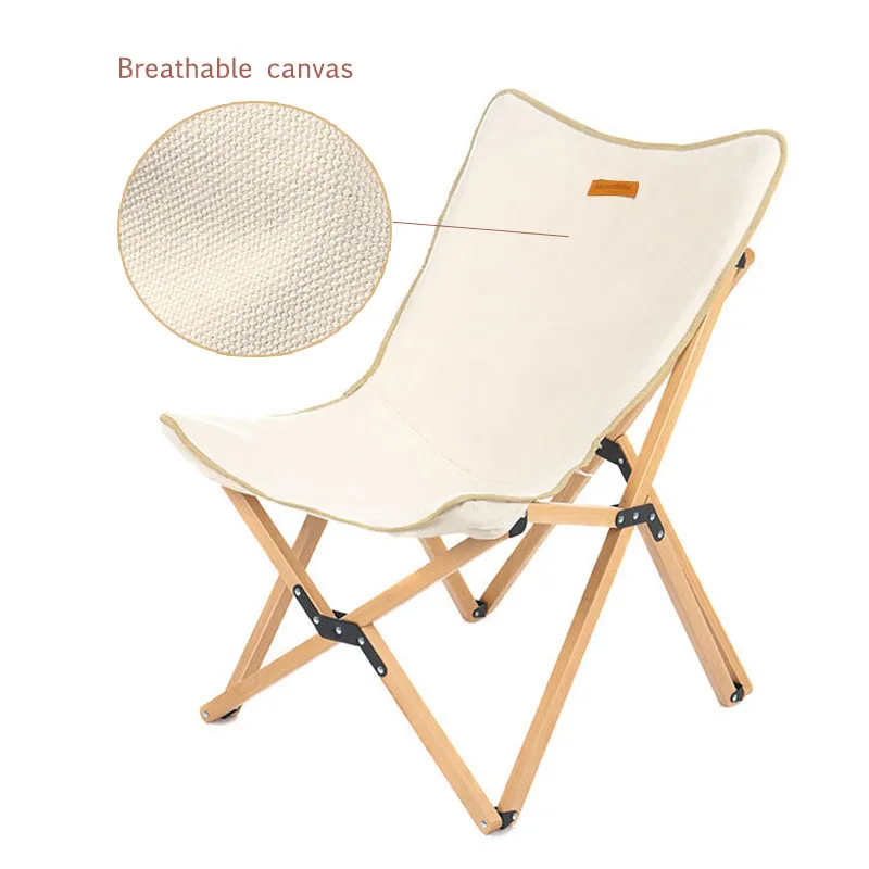 Mounthiker Outdoor Folding Wooden Chair Portable Ultralight Relaxation Chair Camping Fishing Picnic Beach Chair Seat M L Size