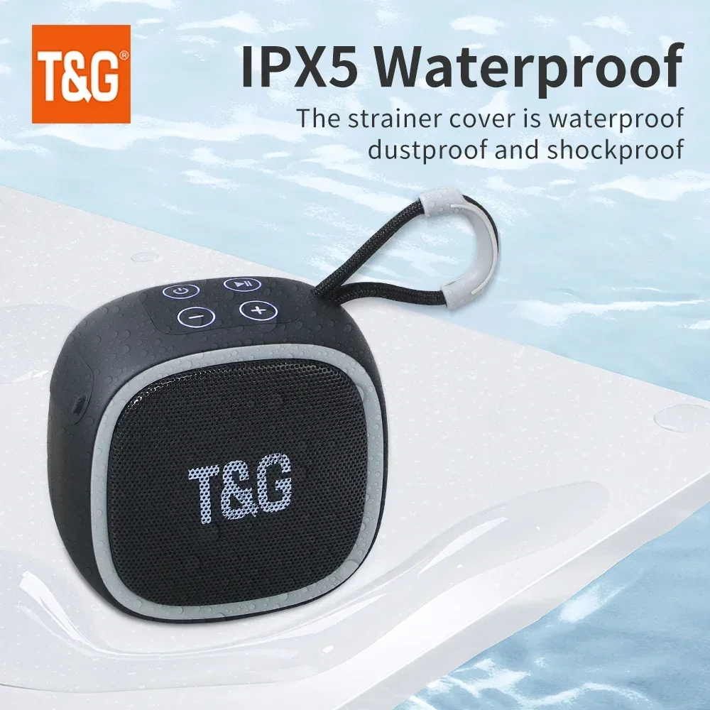 T&G TG659 Mini Wireless Powerful Bluetooth Speaker TWS Bluetooth 5.3 Sound Box HIFI Loudspeaker Support TF Card Radio