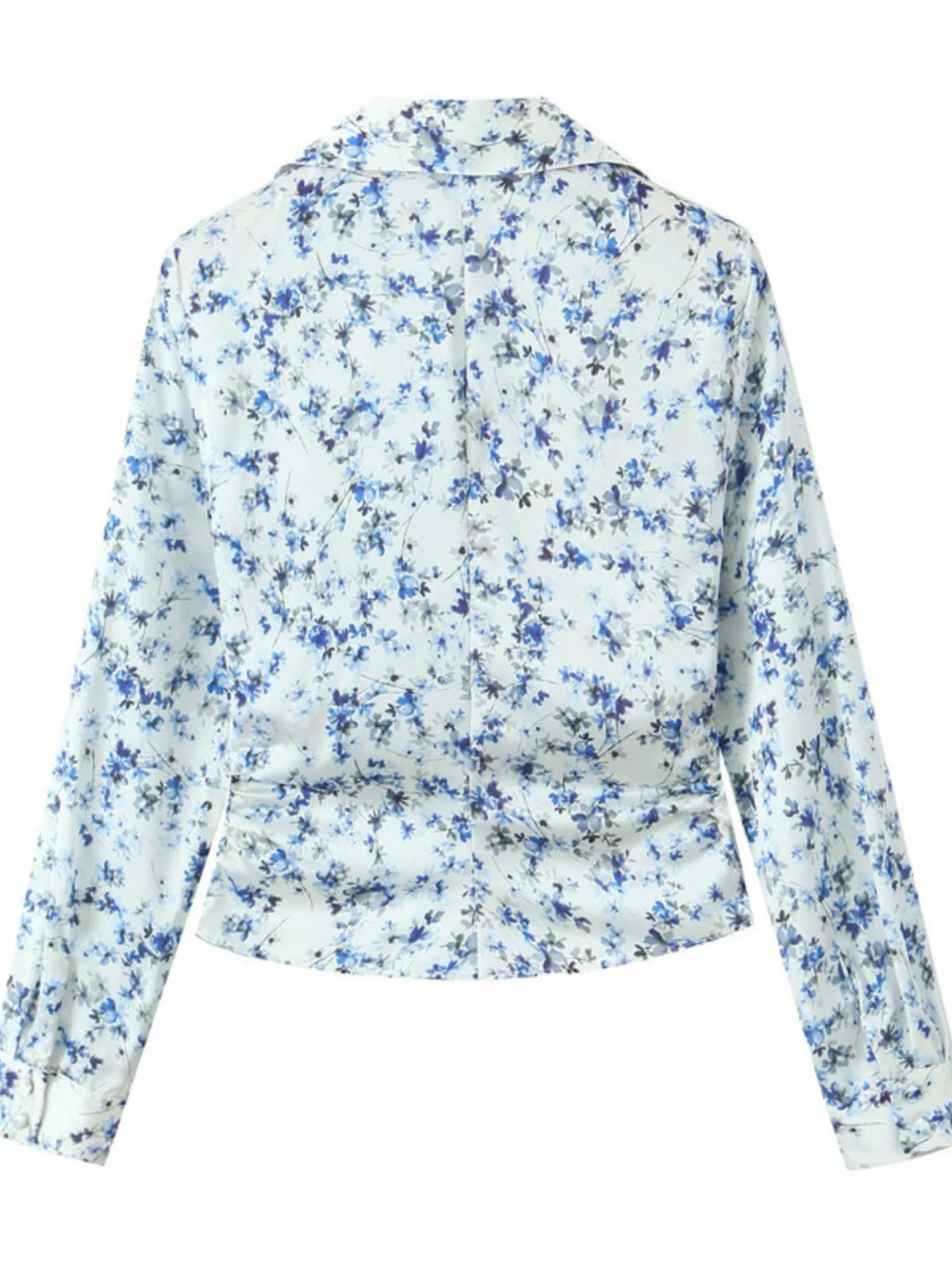 Csa E de Manga Longa Estampada Moda Fena Primavera 2024 Emaecimento Versátil Nova Chegada Top de Qualidade Pr...