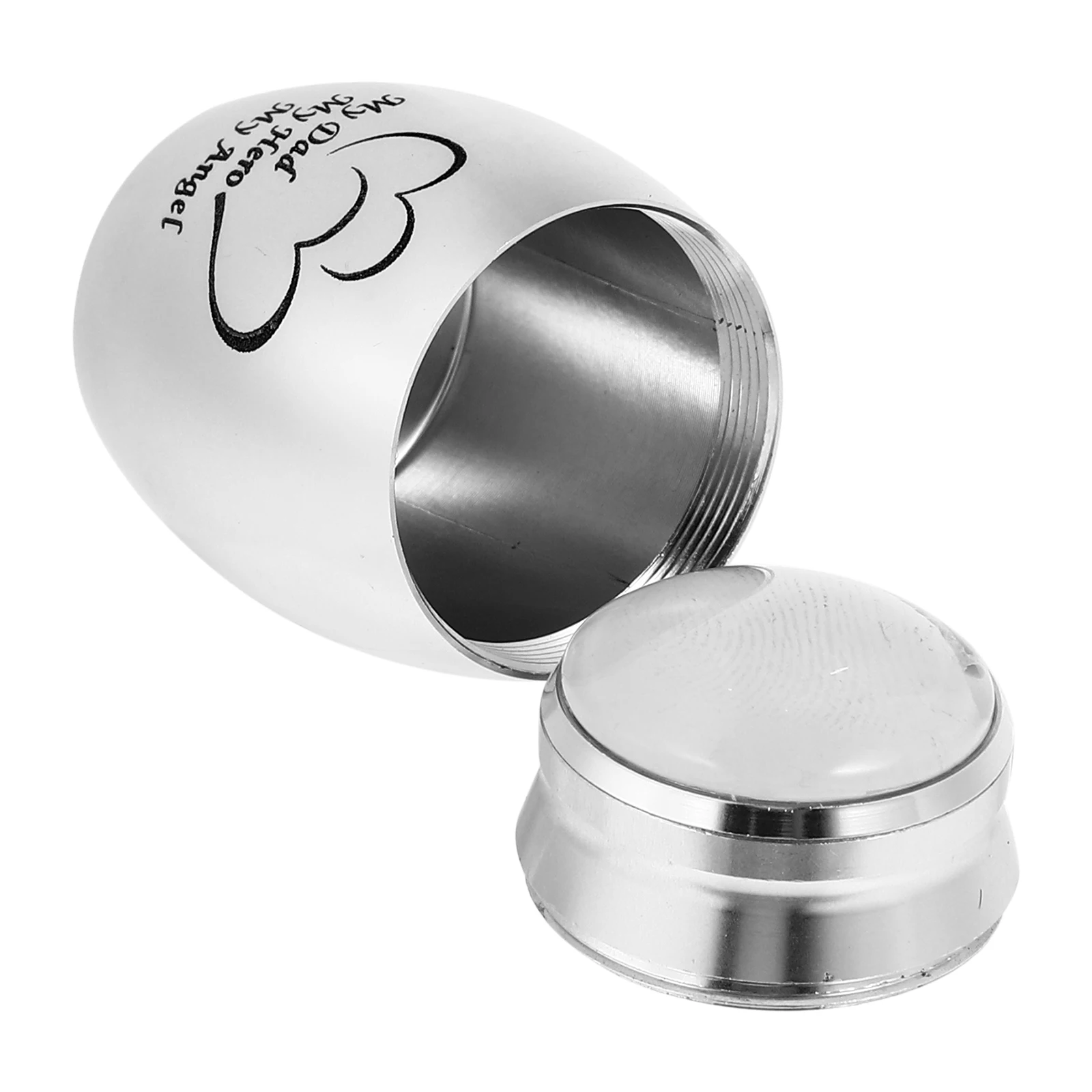 

1Pcs Portable Ash Urn Stainless Steel Cinerary Casket Durable Small Size Creative Design Sealed Lid Family Memory