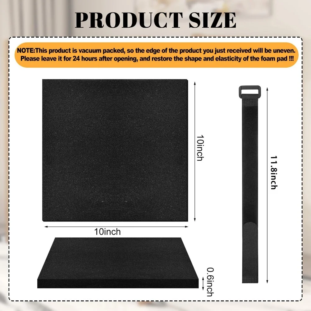 5Pcs Ladder Liner With Adjustable Strap Anti-Slip Pad Double-Layer Liner Fasteners Foam Pads For Home Improvement
