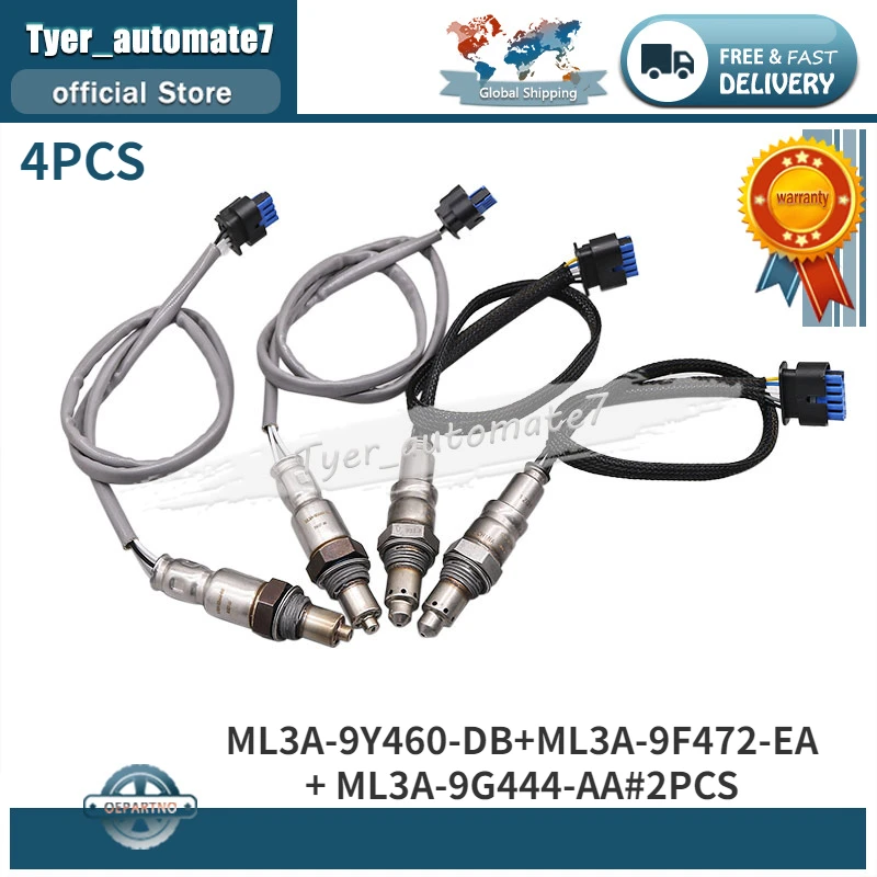 

O2 Oxygen Sensor ML3A-9Y460-DB ML3A-9F472-EA ML3A-9G444-AA ML3Z9F472D ML3Z9F472E ML3Z9G444A For 2021-2023 FORD F-150 3.3L 5.0L