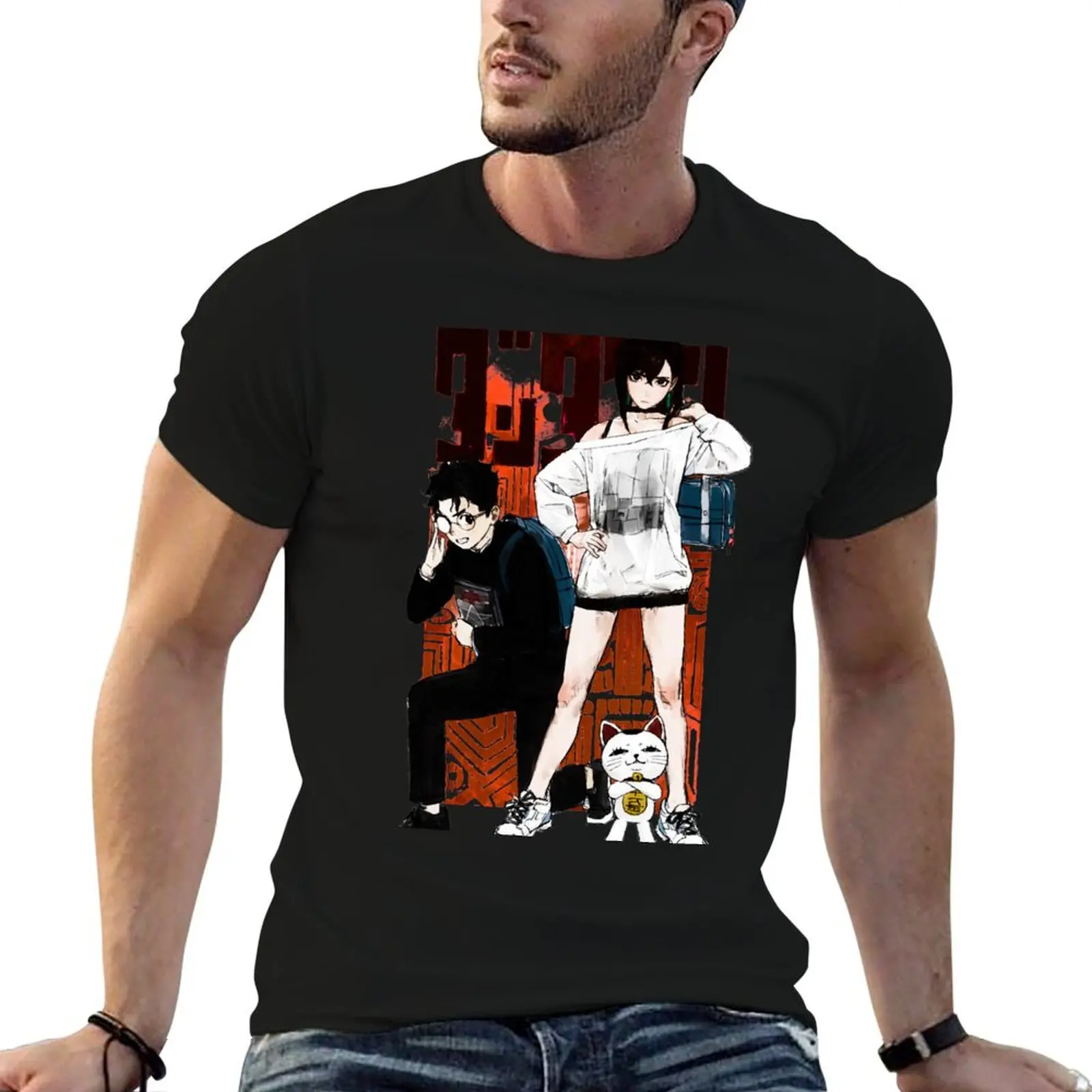 

dandadan momo okarun T-Shirt anime tshirt black cotton t-shirt plain for man package man t shirt summer T-Shirt