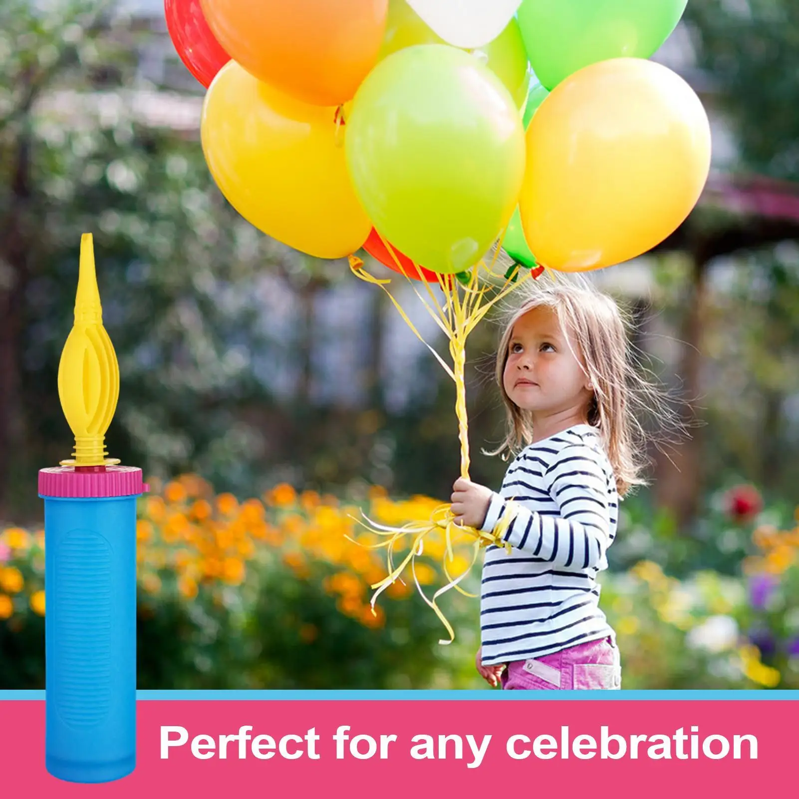 Pompe à main pour ballons, gonfleur de ballons, souffleur bidirectionnel, pompe Portable pour rassemblement, événement, mariage, Garage, fête d'anniversaire