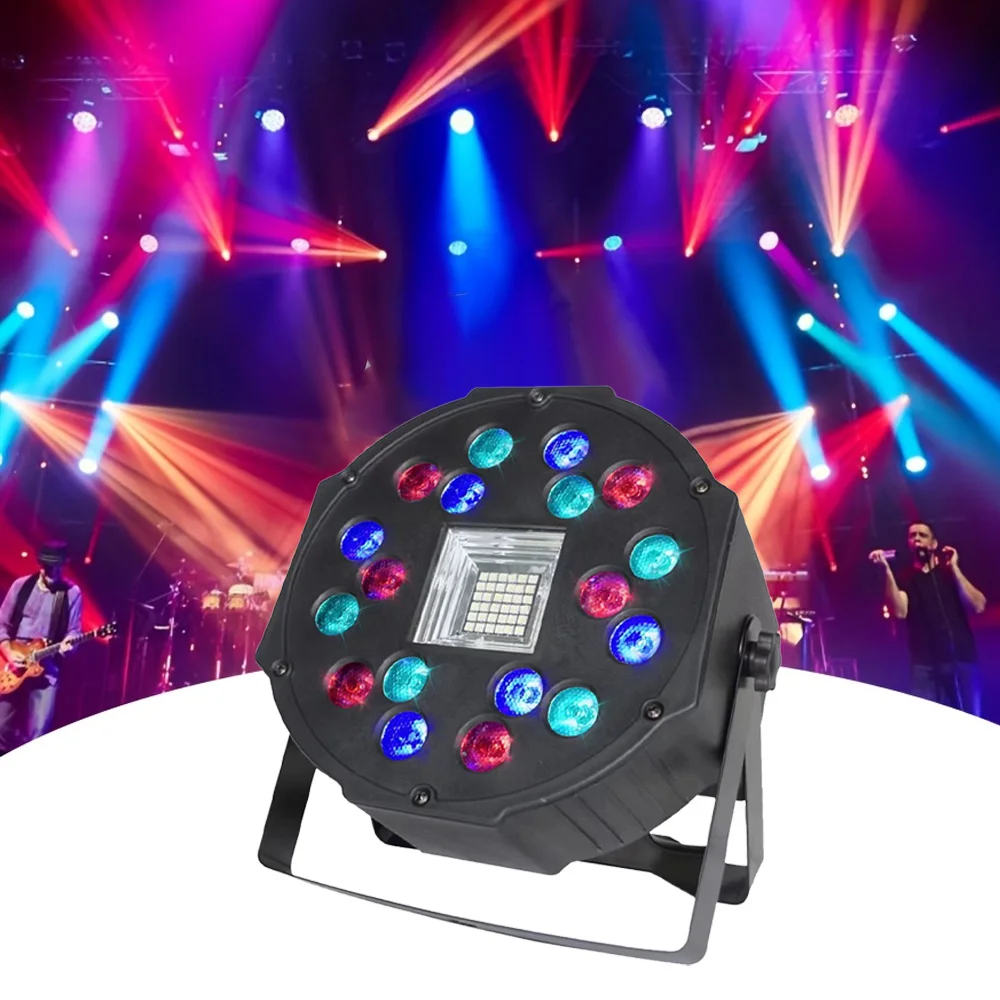 

18LED RGBW Stage Par Light DMX512 Управление звуковой активацией Uplight Disco Light для DJ-вечеринки, свадебного бара, праздничного клуба, украшения