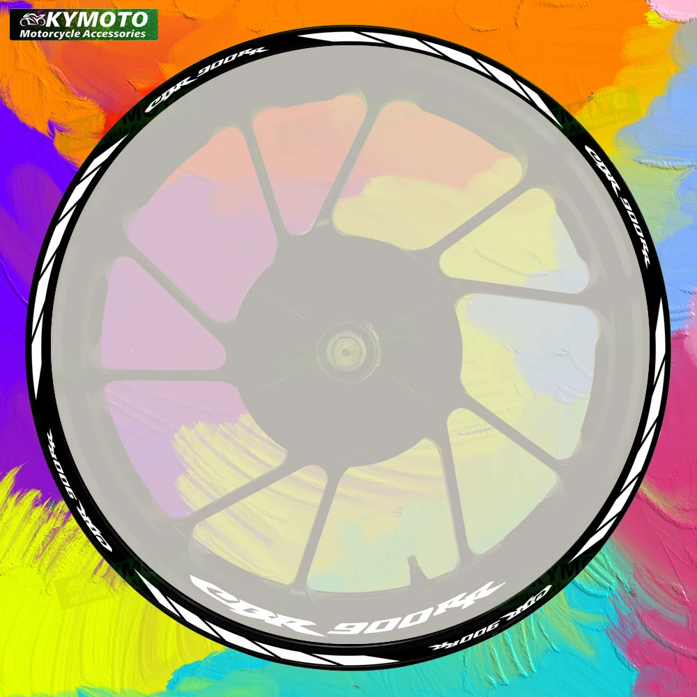 

Для мотоцикла Honda CBR900RR CBR 900RR 17-дюймовые наклейки на передние и задние колеса, аксессуары для ступиц, модифицированные светоотражающие наклейки