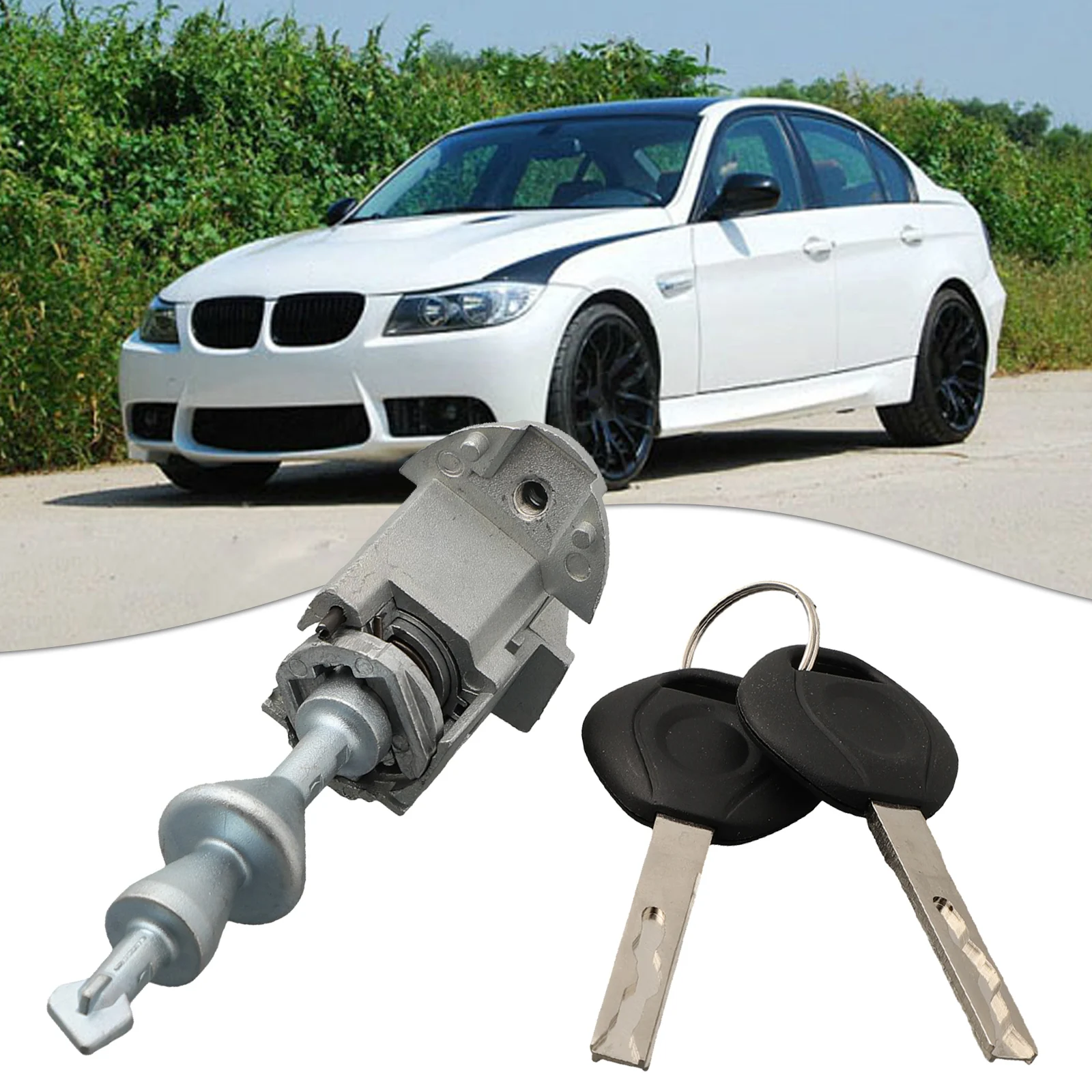 Picture 4: For BMW Door Lock Cylinder Front Left Right for 3 Series E90 E91 E92 E93 For M3 Models 2006 2013 OEM 51217162427