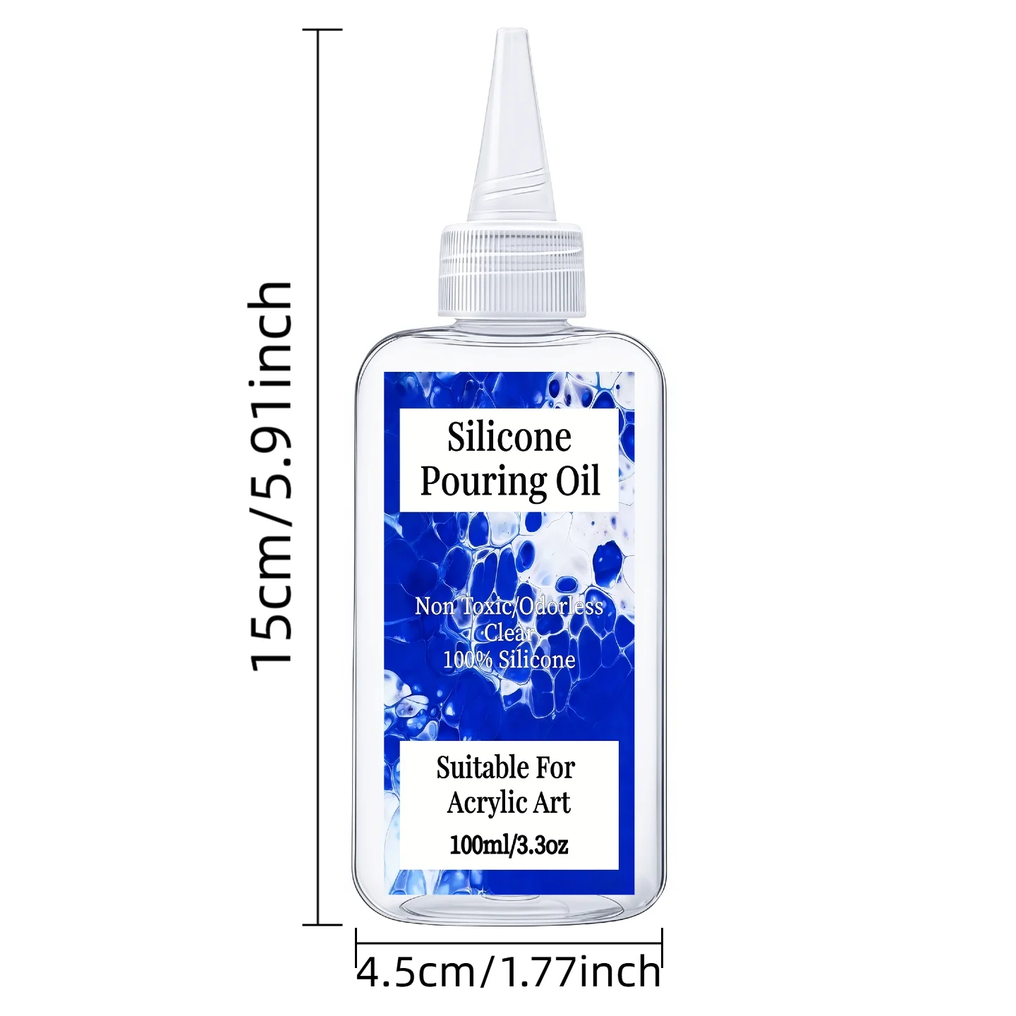 Silicone Pouring Oil | Acrylic Paint Pouring Oil for Special Cells Creation, Cell Activator Pure, Non-Toxic, Odorless