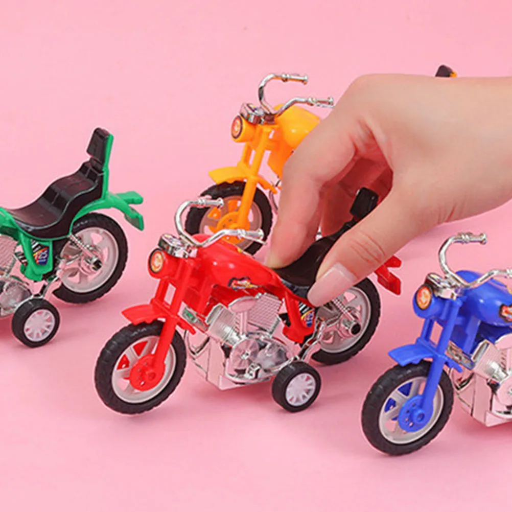 

4pcs Pull-Back Kids Plastic Motorcycle Inertia Vehicle Mini Motorbike (Random Motorcycle Motorbike Color)
