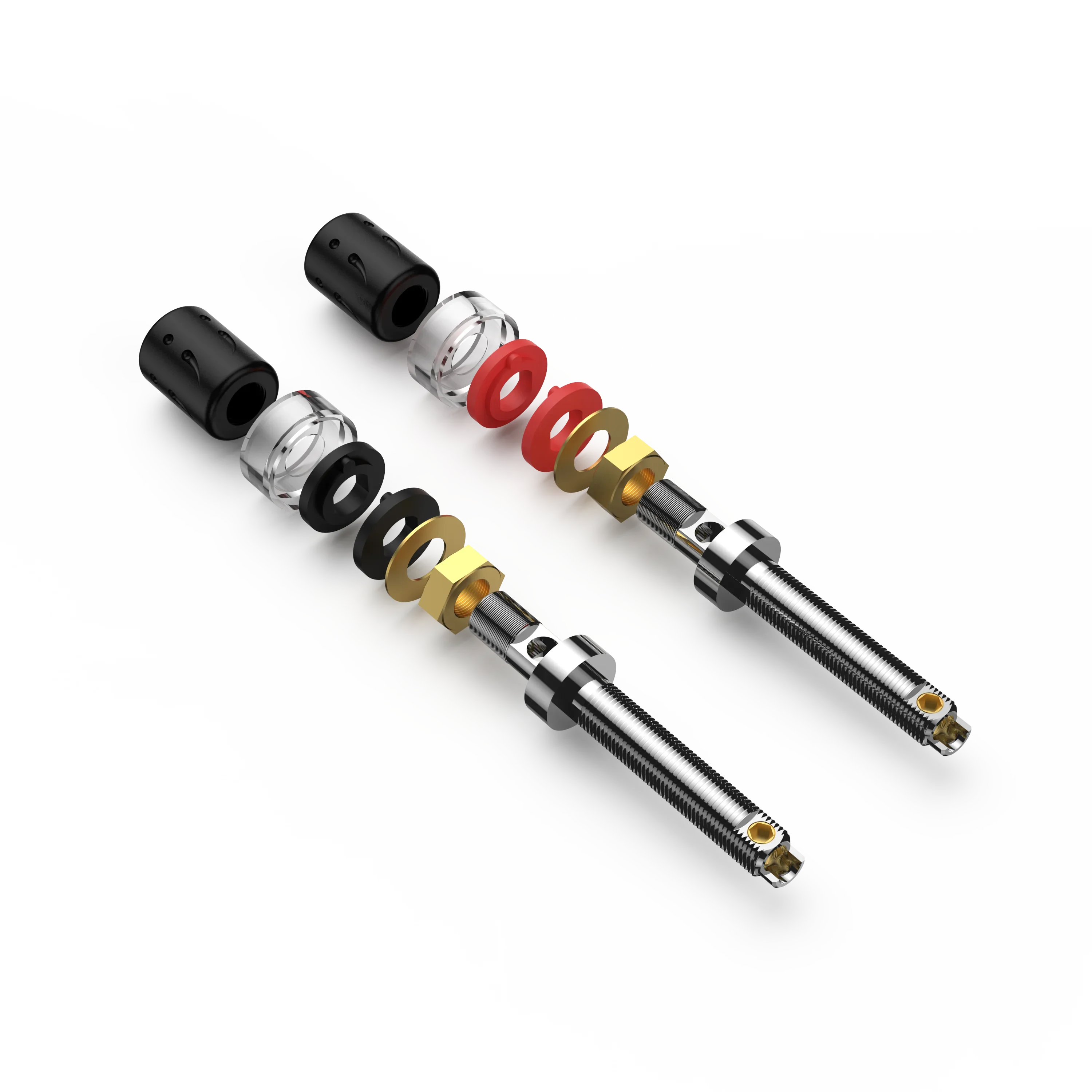 Viborg BP613/BP613G/BP613R Speaker Terminal Pure Copper Gold/Rhodium Plated Binding Post for HiFi Amplifier