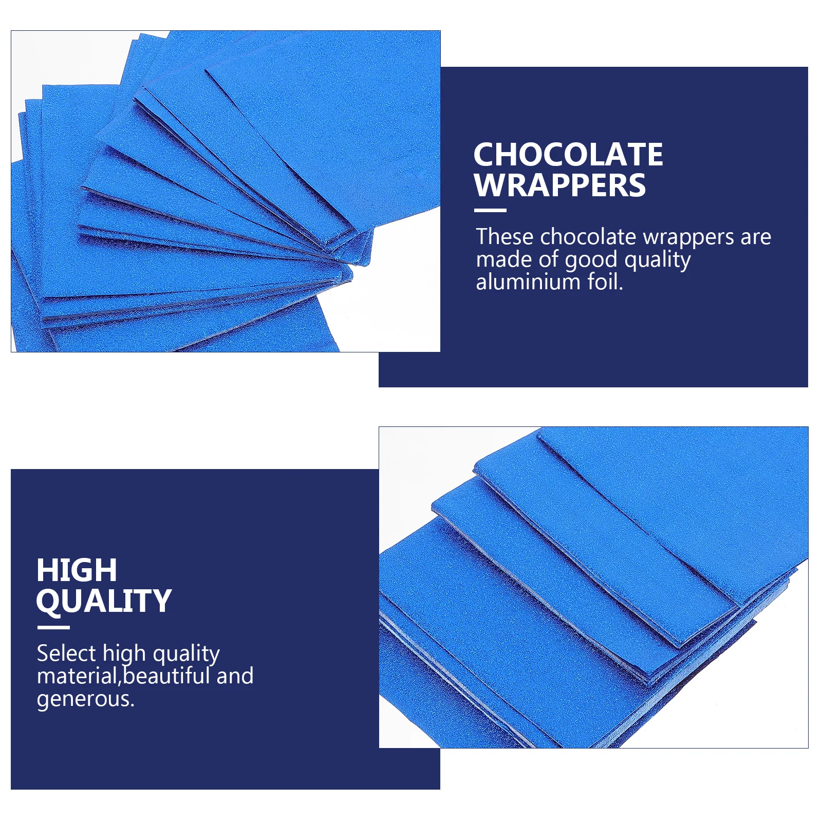 

300Pcs Candy Wrapping Papers Chocolate Paper Wrappers for Birthday Wedding Party DIY Nougat Sweets Chocolate Storage and Gift