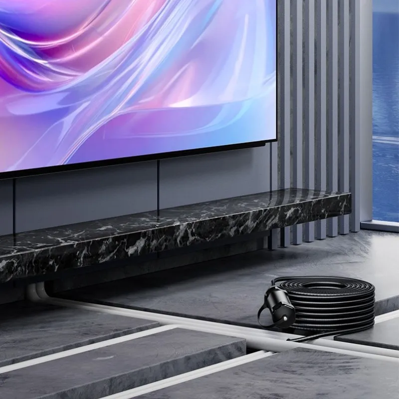 DTECH 100m HD 3D HDR Video Hdmi Cable With Waterproof Shell 8K HDMI Armor Fiber Optic 2.1V Cable for Monitor and Projector