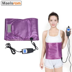 Electric Sauna Heating Belt Slimming Waist Warm Vibration Weight Loss Beauty Far Infrared Belly Trimmer Back Pain Relief Tool