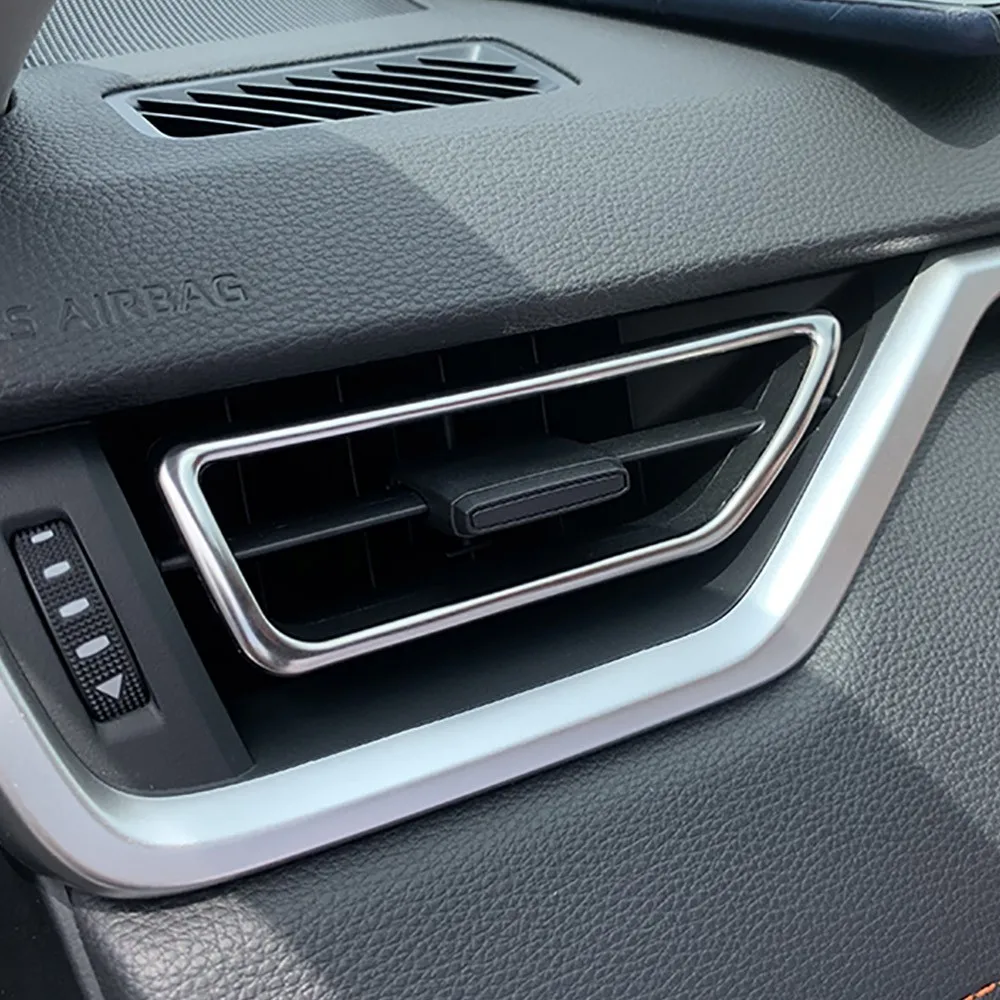 2pcs Air Outlet Cover Chrome Interior Trim Protection Right Hand Drive Car Styling Auto Accessories For Toyota Rav4 XA50 2019
