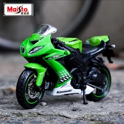 Maisto 1:18 Kawasaki Ninja ZX-10R Alloy Motorcycle Model Diecast Metal Toy Motorcycle Model Simulation Collection Children Gifts