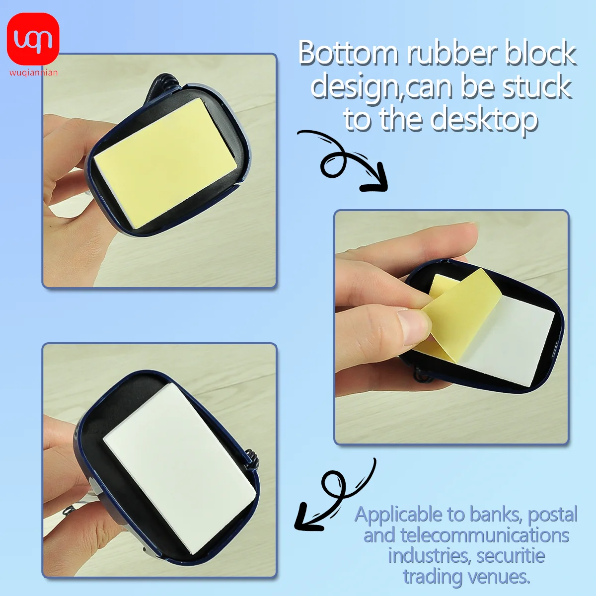 WQN-3/6/12 قطعة بسيطة سطح المكتب الثابتة هلام القلم 0.5 مللي متر تلميح الحبر الأزرق ثابت الغراء هلام القلم للمدرسة واللوازم المكتبية #6