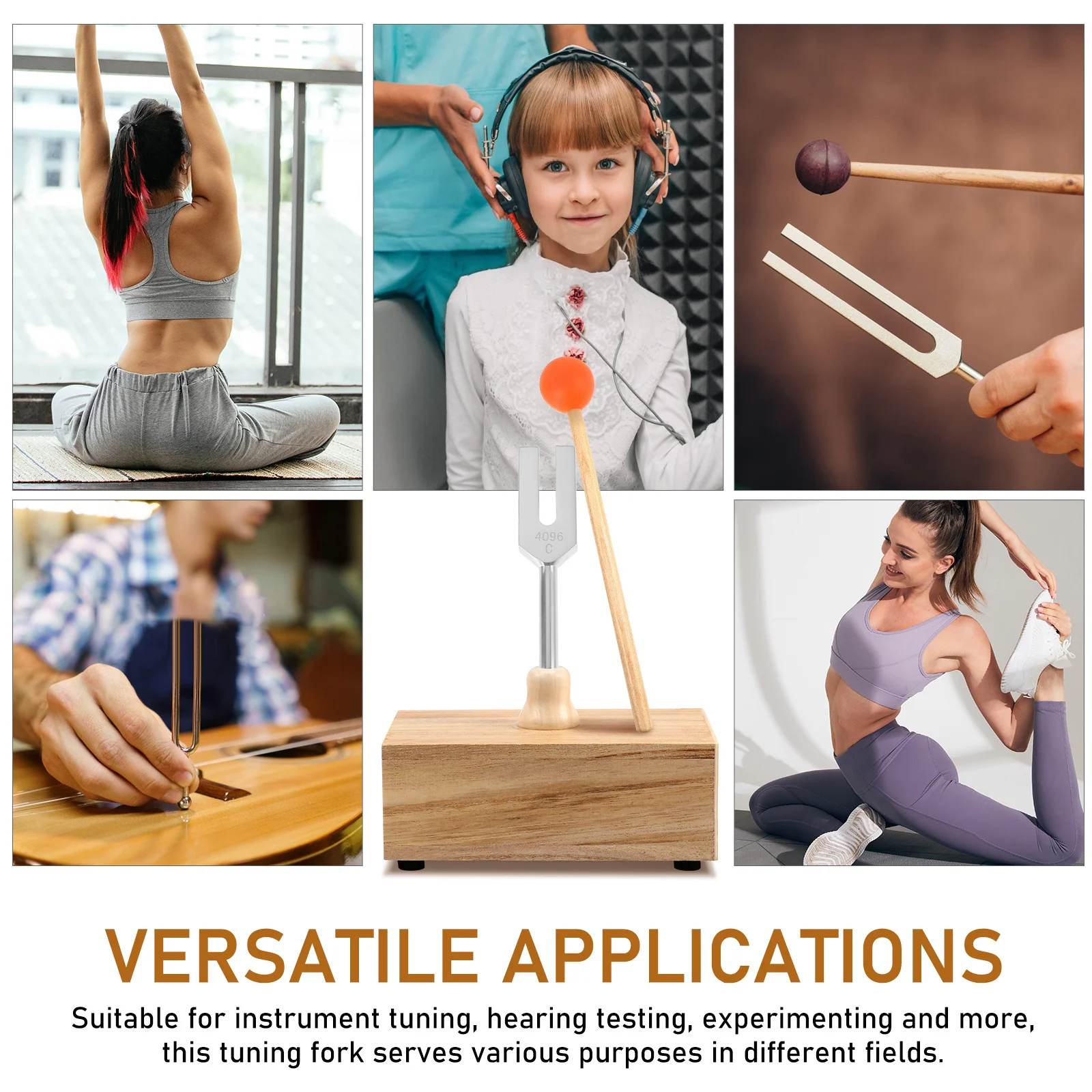 

Interlocking Tuning Forks Musical Bulk Instruments Tools Metal Guitar Accessories Professional