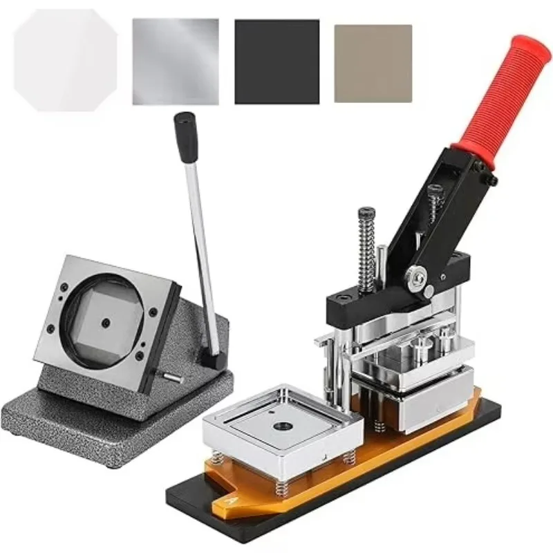 

63.5*63.5mm 2x2 Inch Square Picture Photo Button Fridge Magnet Making Machine Set Refrigerator Magnetic Maker Machine Kit