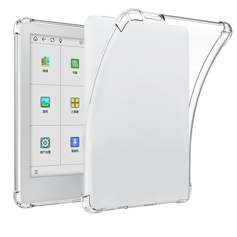 Clear TPU Case For MeeBook M8 M8C 7.8 Inch E‑Reader, Shockproof Air‑Corner Soft Protective Cover