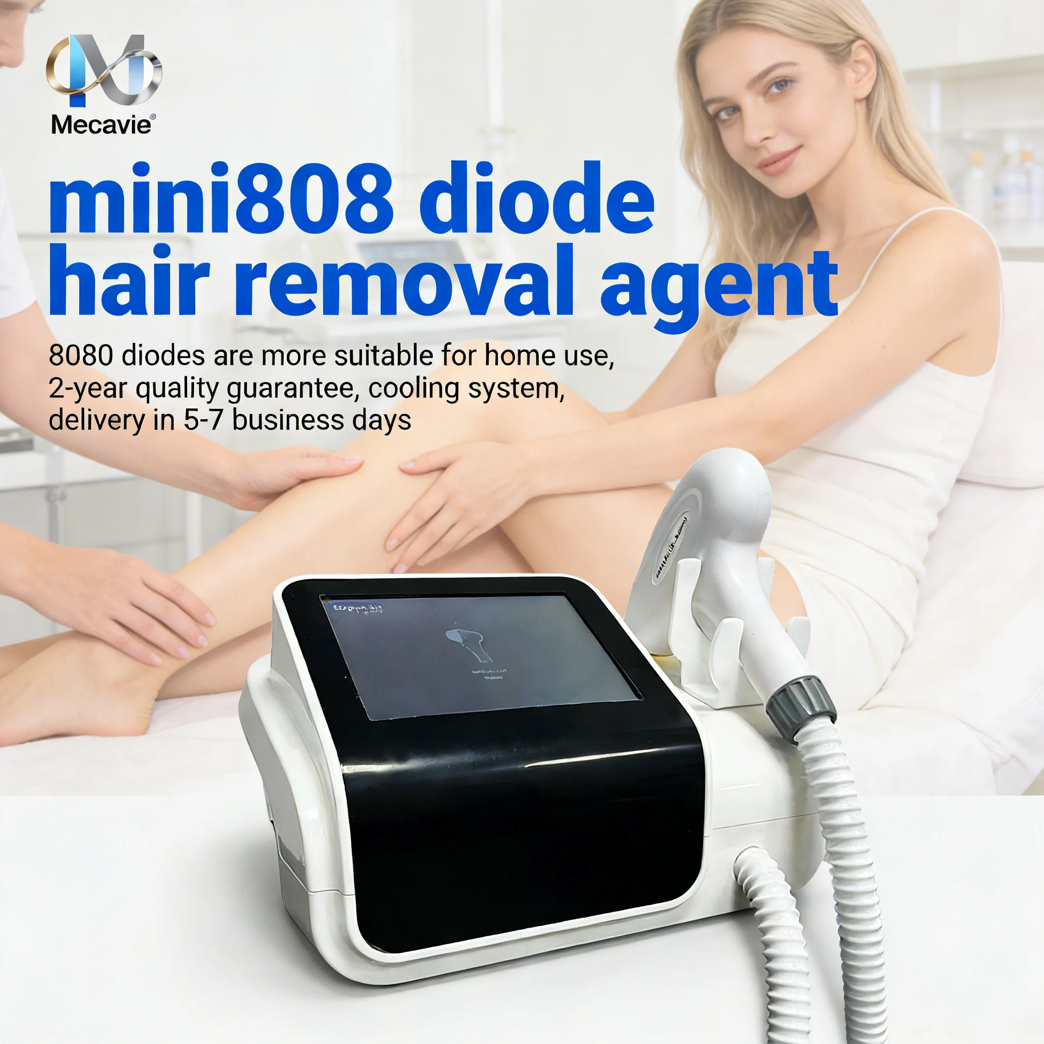 Machine professionnelle d'épilation au laser à diode 808, machine de rajeunissement de la peau au laser, super haute puissance