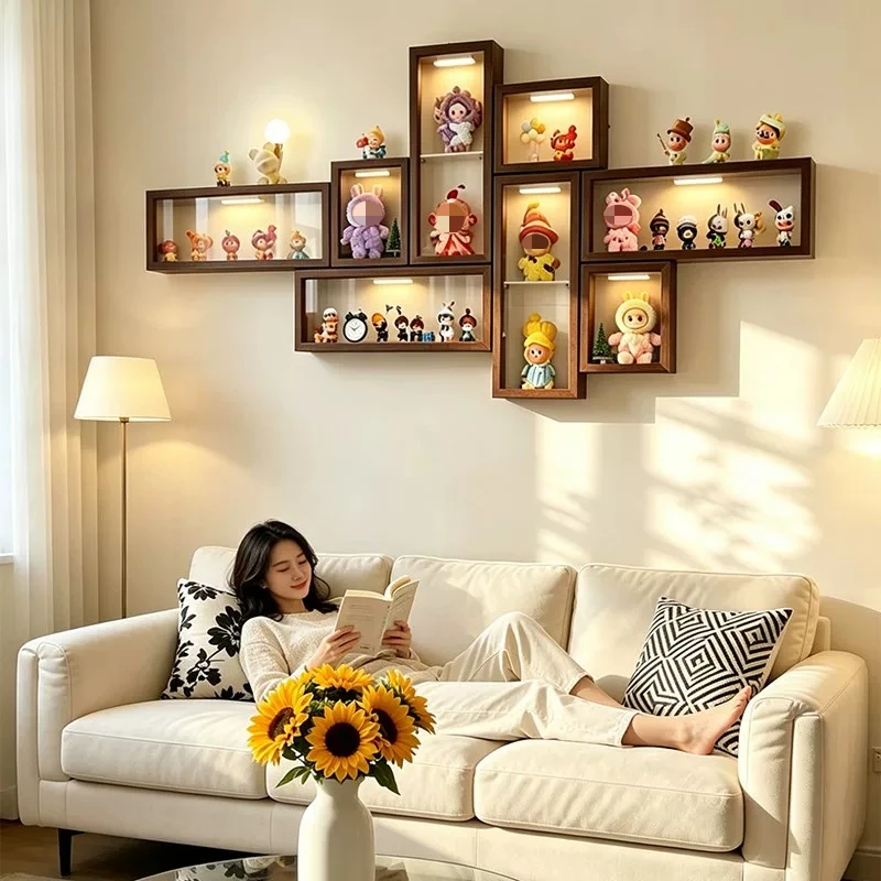 Floating Wall Shelves Storage Display Bedroom Display Shelf Decoration Trinket Prateleira Para Quarto Household Items