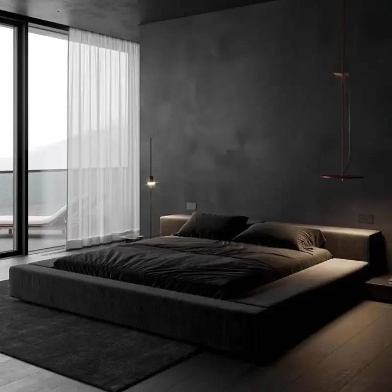Black Price Double Bed Vintage Wooden Designs Adults Cloud Double Bed Japanese Luxury Modern Camas De Dormitorio Furniture
