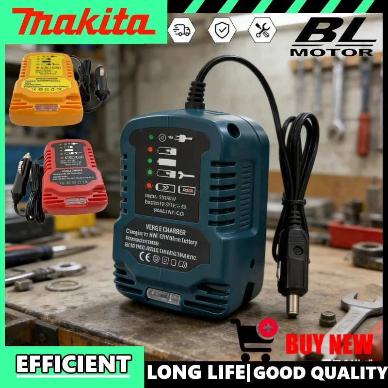 

Makita Portable Charger 18V 20V Lithium-Ion Battery Replace Charger Car Cigarette Lighter Plug For Dewalt/Milwaukee