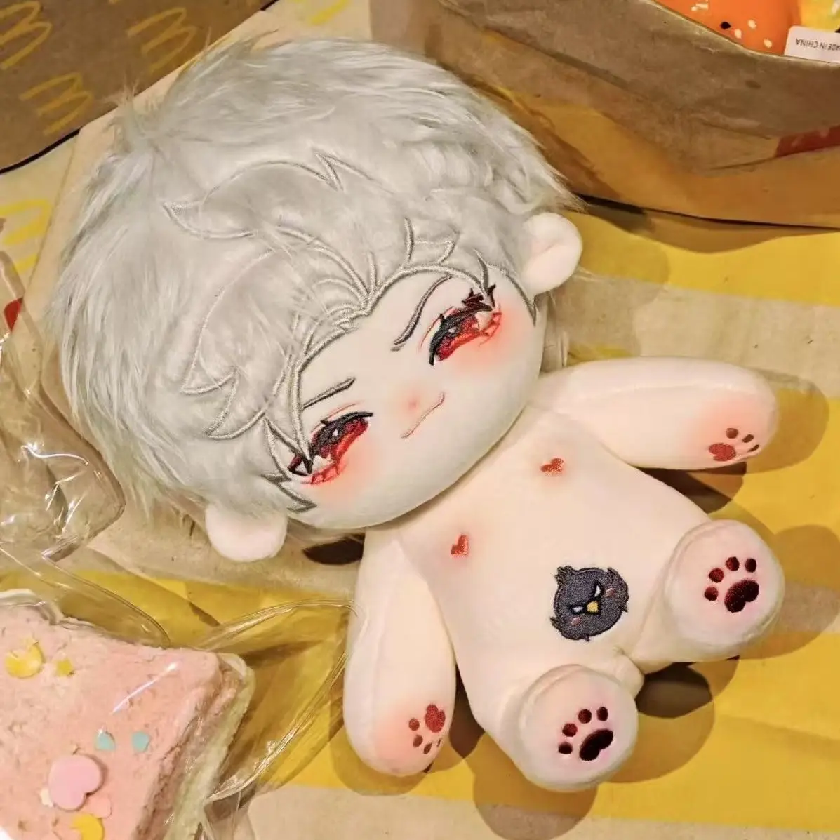 Gevulde 10 cm liefde en deepspace Qin Che aankleden katoenen pop speelgoed rugzak hanger ornament verjaardagscadeau terug-tot-school cadeau