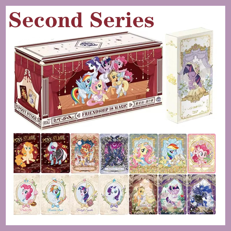 Anime My Little Pony Starlight Card Pack Series 2 Genuine Trading Cards Collection Beautiful Gift Set for Kids Collectible Game