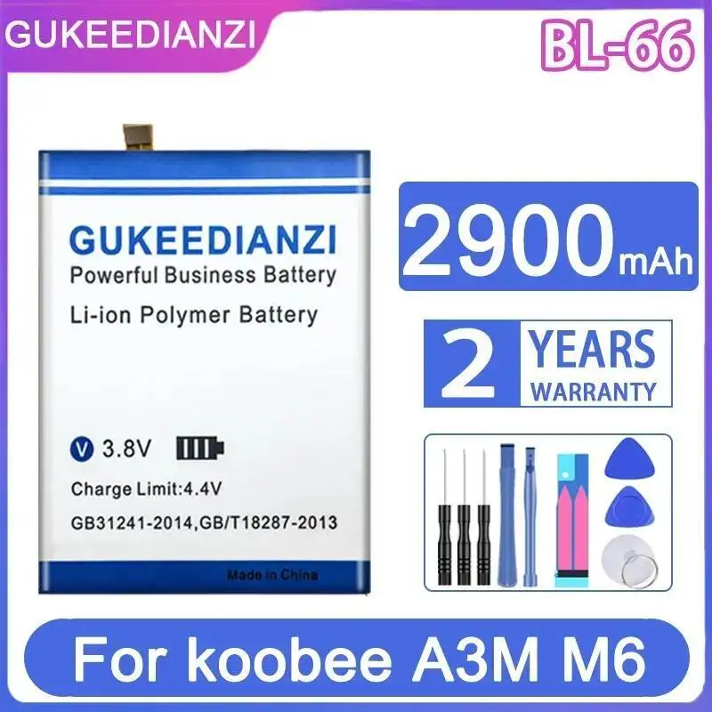 

Reliable Power 2900Mah For Koobee A3M M6 S9Q S500Q S503 BL-71 BL-72CT Fast Charging BL-66 Mobile Phone Battery