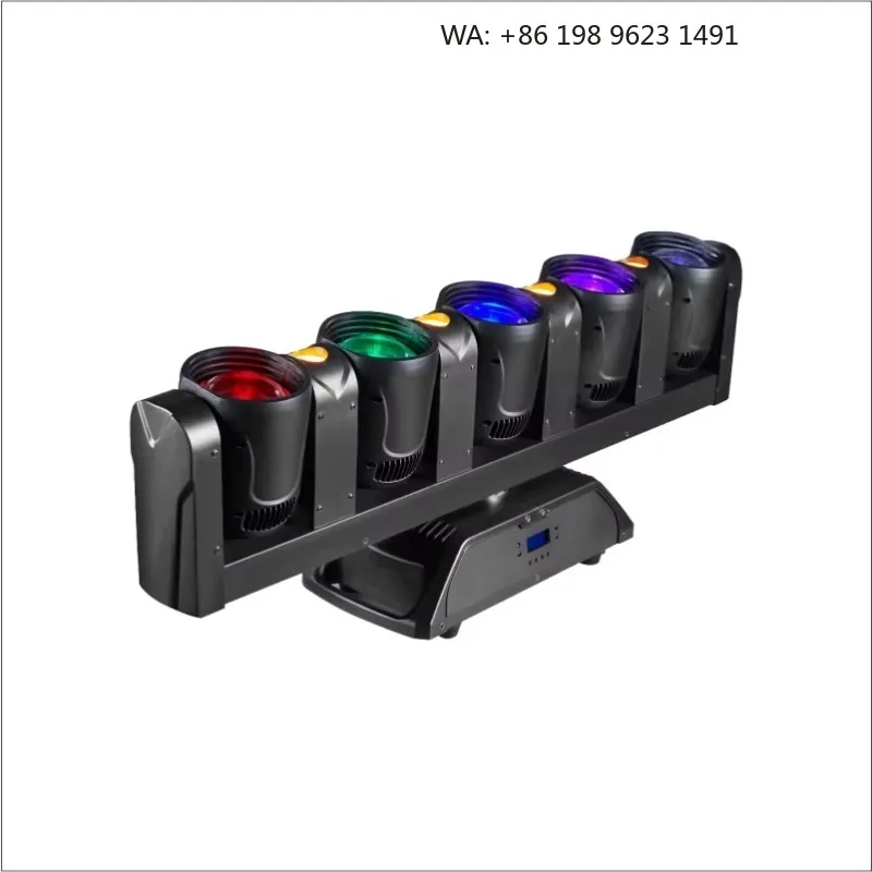 5X80W Golden Finger Stage Beam Light High Brightness Rotatable Lamp for Ballroom Dance Hall Stage Performance