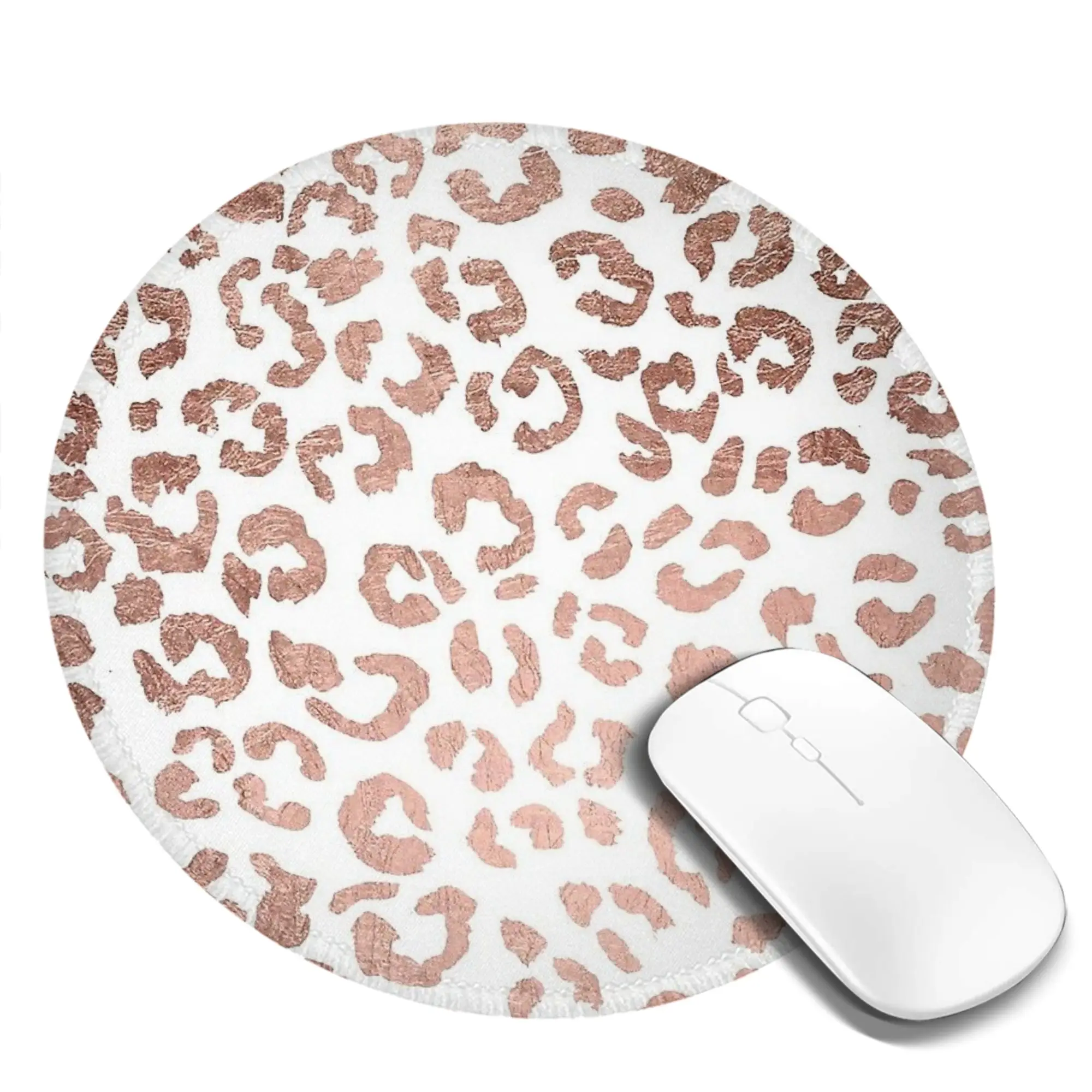 Luxurious hand drawn rose gold leopard Mouse Pad Computer Keyboard Mouse Mat Gamer Laptop Desk Mat Office Accessories Table Mats