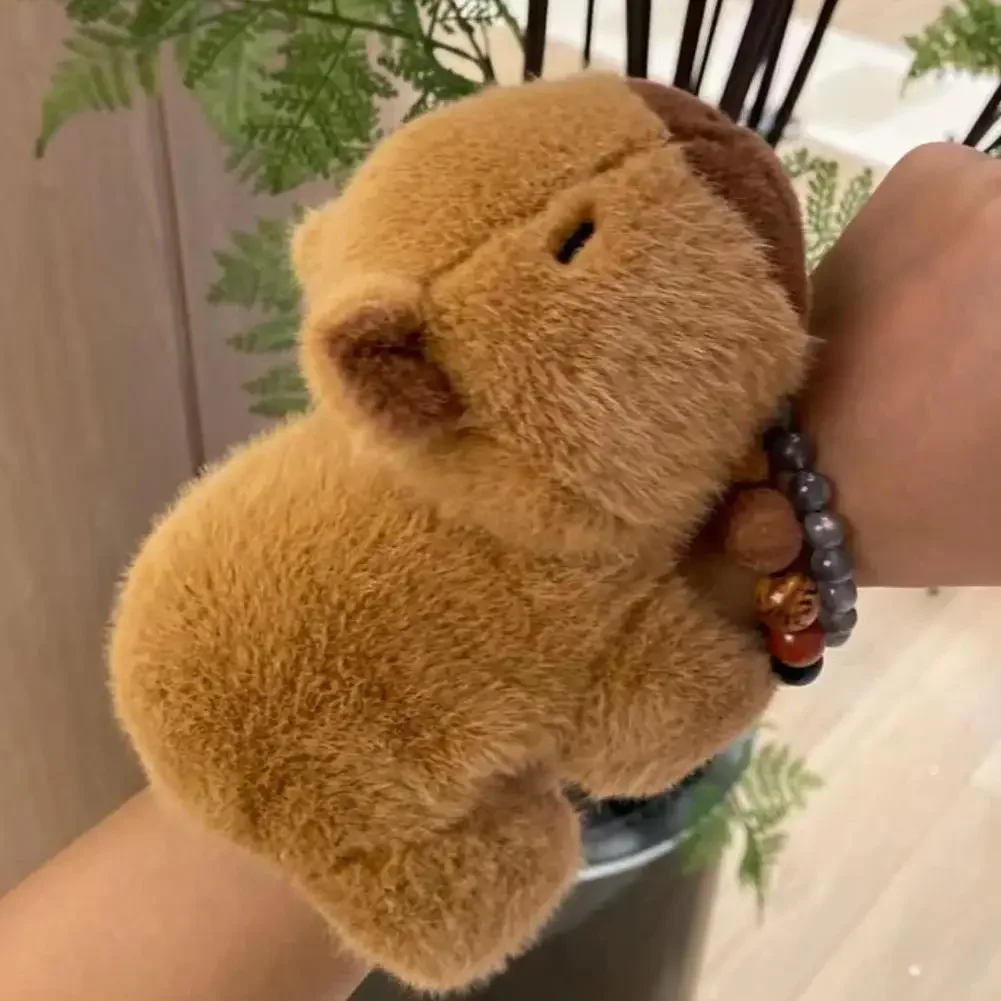 Pendant Creative Plush Keychain Simulation Capibara Kawaii Anime Fluffty Toy Stuffed Animals Doll Plush Water Pig Birthday Gifts