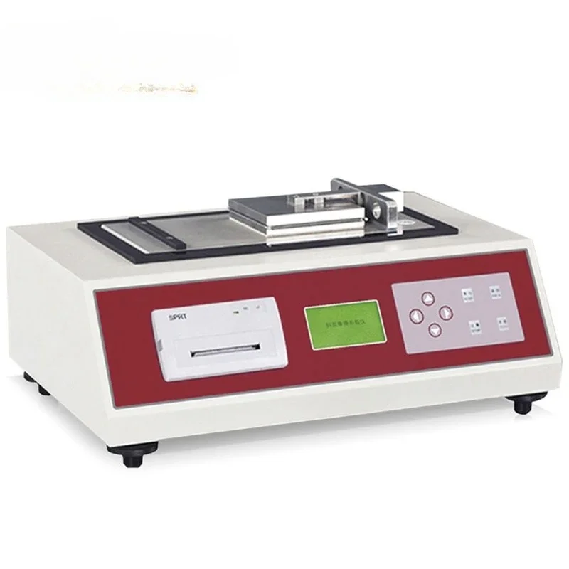 Plastic film sheet friction coefficient tester, paper and cardboard inclined surface friction coefficient tester