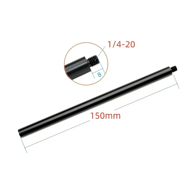 Universal Aluminum Extension Arm 1/4 Male Female Connectors Port Extension Rod Poles for Action Camera & Tripods 896C