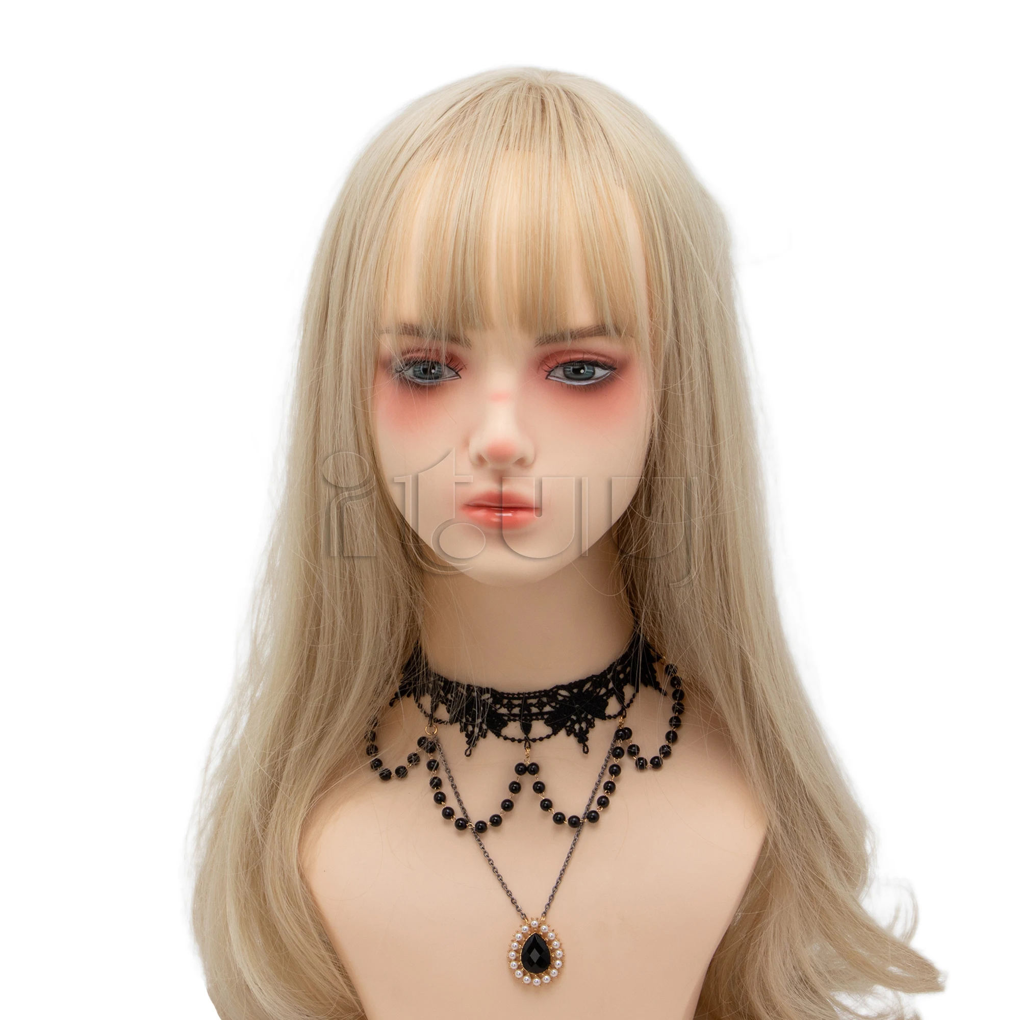 Lolita Gorgeous Vintage Mary Baroque Tiara Black Bead Chain Goddess Sun Bride KC Crown Halloween Cosplay Headwear