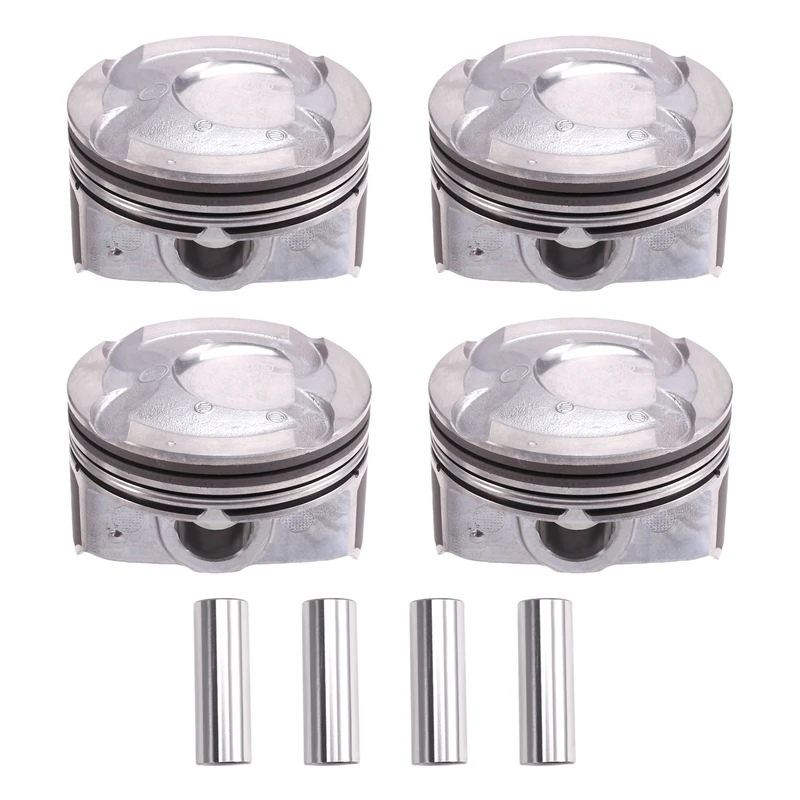 1Set/8Pcs 1.6L Engine Pistons Pin Kit 23040-2B600 For Hyundai Accent Kia Soul Rio 2012-2017 23041-2B610 23041-2B620