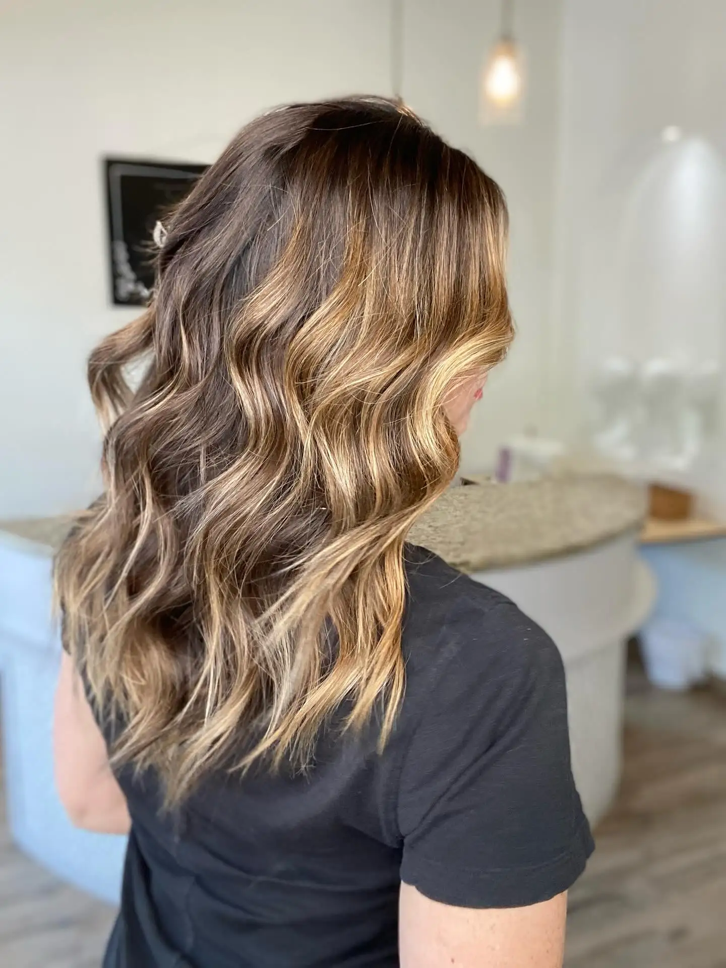 Balayage chocolate marrom peruca macia sem cola festa uso diário peruca dianteira do laço pré arrancar perucas sem cola cabelo sintético de alta densidade