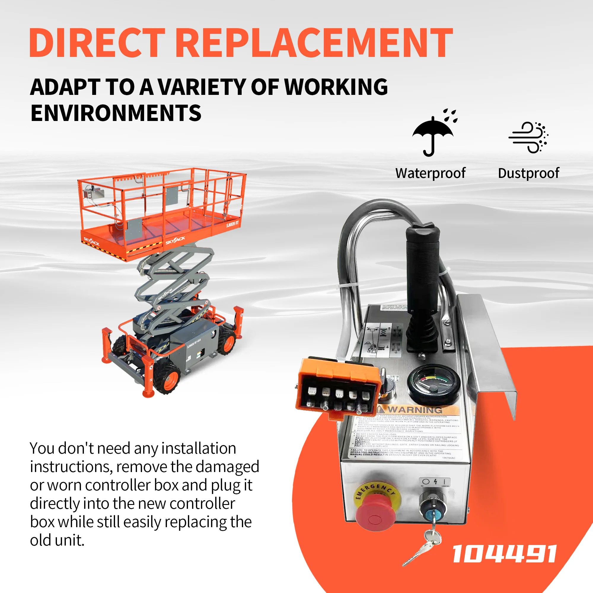 

Блок управления 104491 для подъема Skyjack SJII3220 SJM3015 SJM3219 SJIII6832E SJII6832