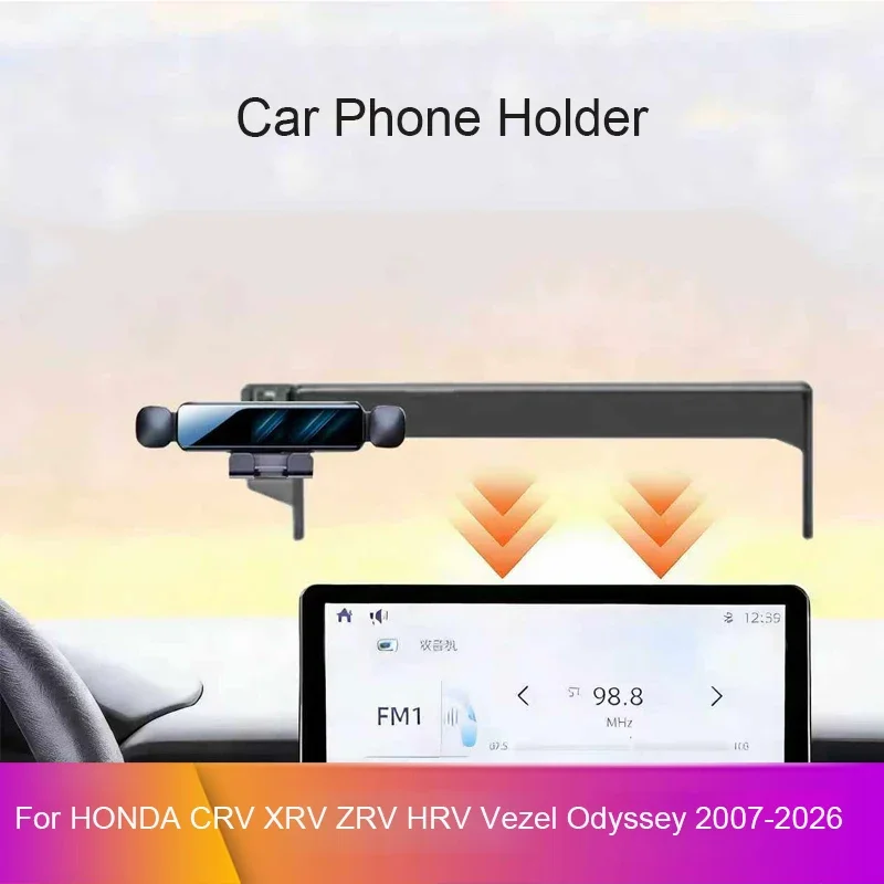 

Для HONDA CRV XRV ZRV HRV VEZEL ODYSSEY 2007-2026: Специальный держатель для телефона на экран GPS-навигатора, аксессуар для модификации автомобиля
