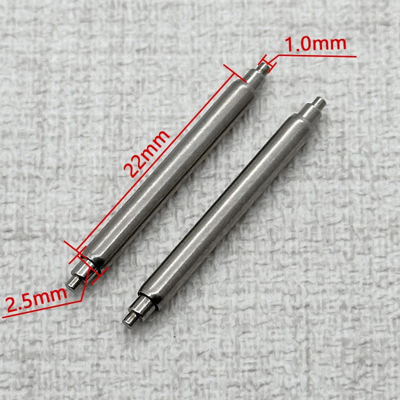 2.5mm Diameter Bracelet Spring Bars 2pcs/4pcs/10pcs 20mm 22mm Wristband Spring Bars Suitable for SKX007 Tuna 6105 Watch Straps