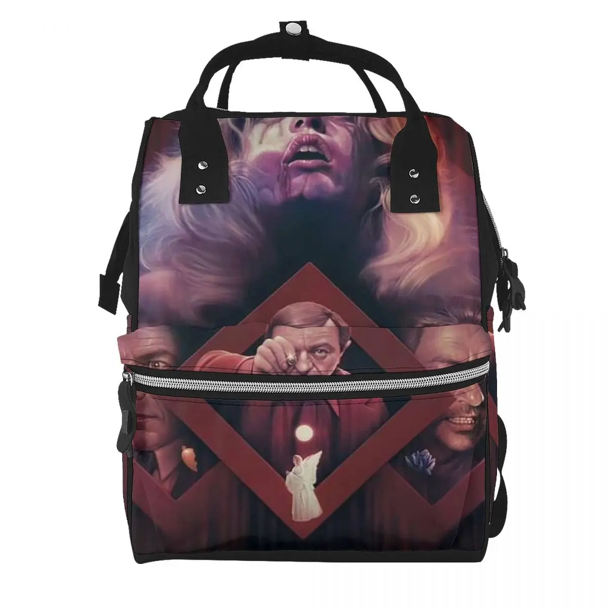 Black Lodge Twin Peaks Inspired Graphic Student Backpack School Bag Hiking Travel Daypack for Men Women Bookbag Shoulder Bags
