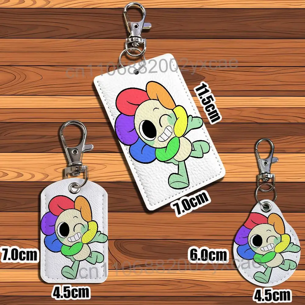 game Vee Dandy cute Astro World Leather Keychain Badge Holder with Lanyard ID/Access Card Holder, Key Ring Accessory Gift Option view 4