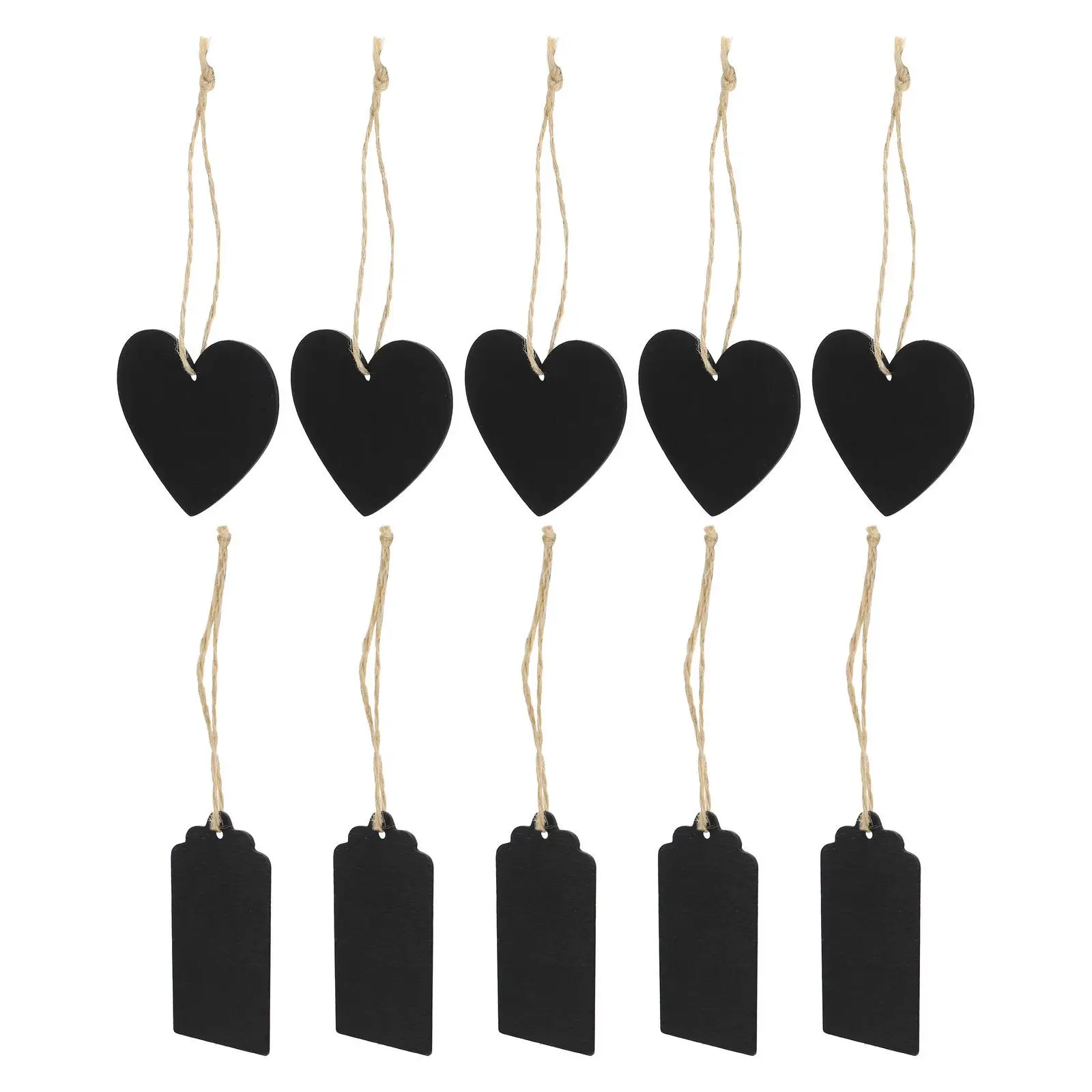 100 pçs de madeira pendurado quadros negros mini dupla face etiquetas pequeno quadro negro sinais para escritório em casa natal aniversário