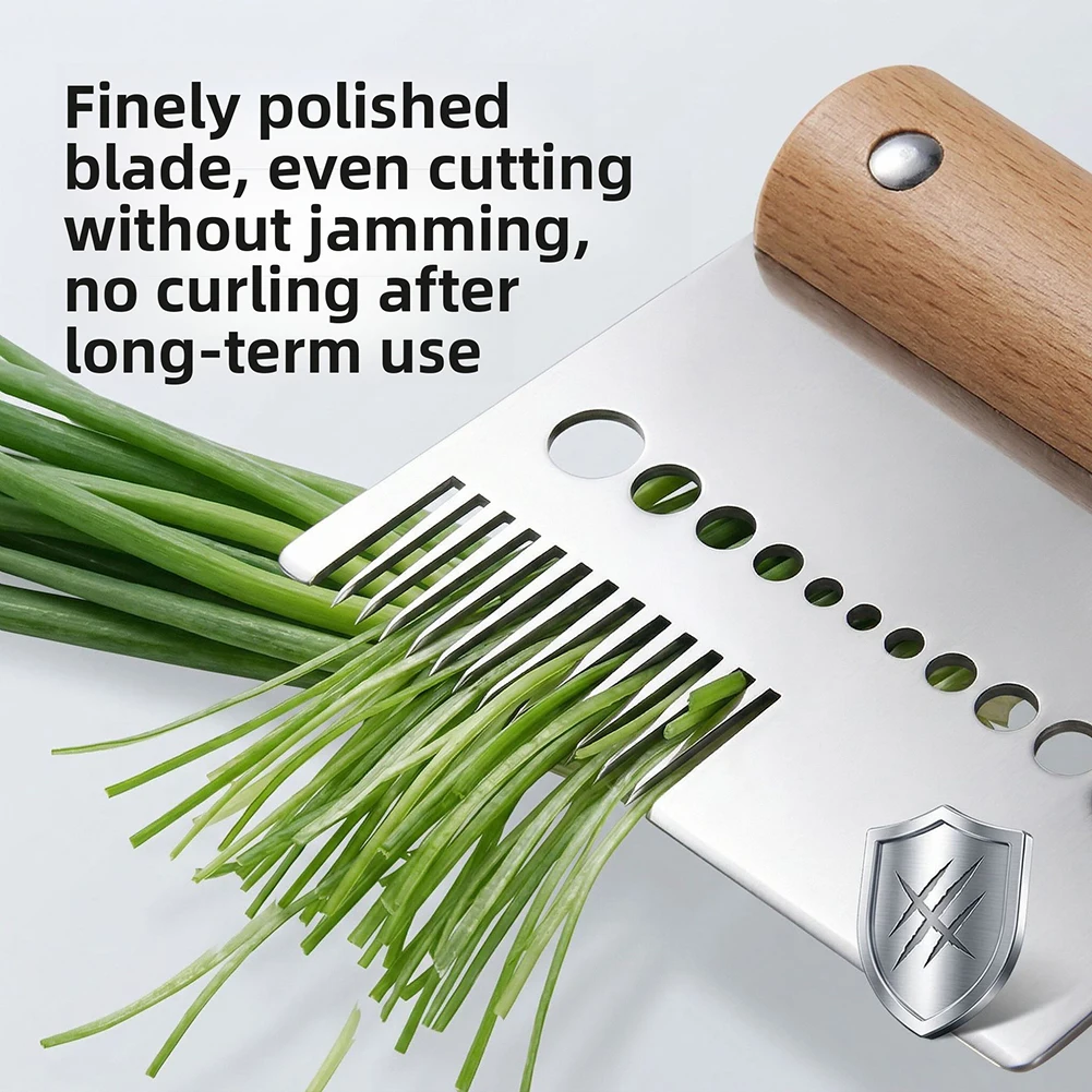 Scallion Cutter, Onion Cutter, Green Onion Shredder Stainless Steel Vegetable Slicer, Innovative Kitchen Tool, Kitchen Cooking