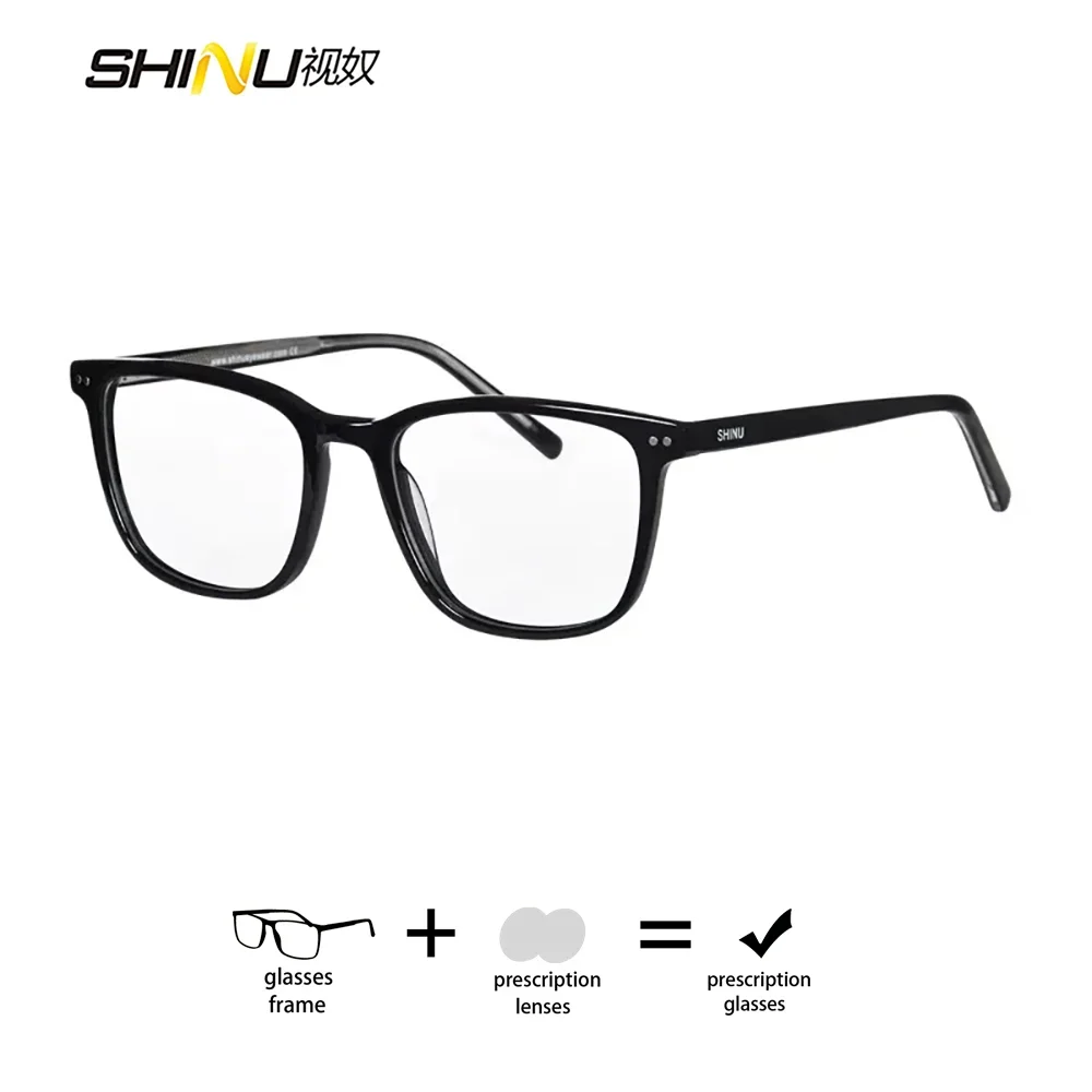 

Handmade Acetate Prescription Glasses for Vision Progressive Reading Glasses Men Women Anti Blue Light Myopia Computer Eyewear