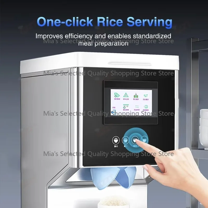 304 Stainless Steel Automatic 11kg Rice Dispenser Commercial Rice and Grain Dispenser Equipment With Warming Function for 3 Hour