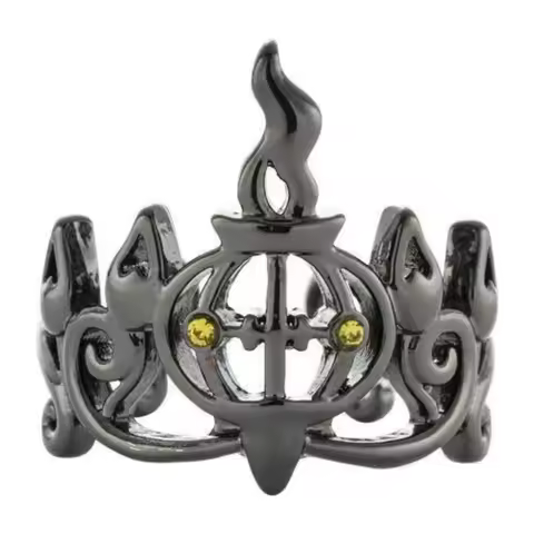 New Pokemon Litwick Dragonair 925 Silver Couple Ring Anime Fashion Cartoon Accessories Cospaly Peripherals Christmas Gifts