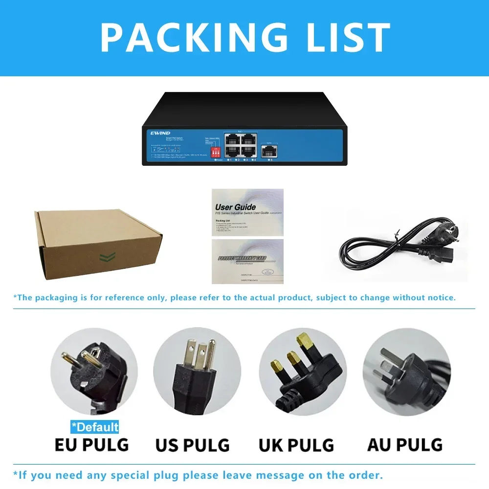 NEW 4/8 Ports POE Switch Full Gigabit Ethernet Switch 10/100/1000Mbps Network Switch for IP Camera/Wireless AP AI Smart Switch