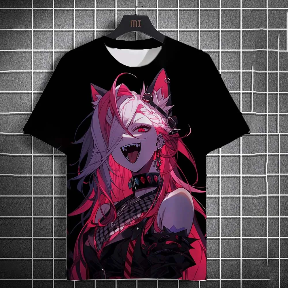 

Men's T-shirt Fashion Cartoon tattoo Girl graphic T shirts Summer Casual harajuku streetwear 3D Printed Hip Hop Unisex Top Tees